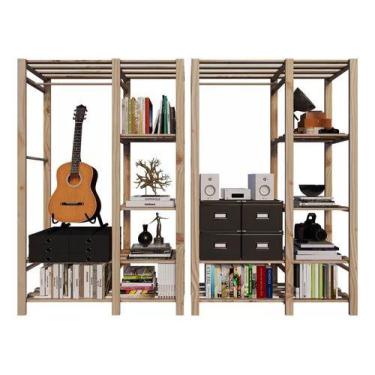 Imagem de Suportes Para Livros Prateleiras Estilo Industrial Multiuso - Technox