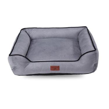 Imagem de Cama PET de Suede Macia  M - C C A Distribidora,  Cinza