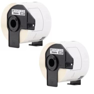 Imagem de 2 ROLOS Etiqueta Compativel Uso Brother Dk-1202 Com Suporte - Masterpr