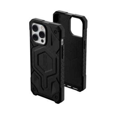 Imagem de URBAN ARMOR GEAR Capa UAG projetada para iPhone 14 Pro Max de fibra de carbono 17.0 cm ímã embutido Monarch Pro compatível com MagSafe Capa protetora premium resistente à prova de choque à prova de