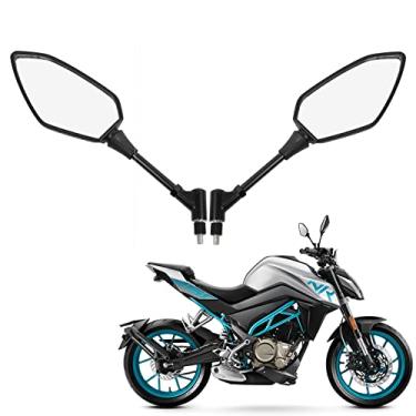 Imagem de Minho Espelhos retrovisores de motocicleta M10x1,25 mm CFmoto NK400 aptos para CFmoto GN125 GN150 GN250 VX150 GV150 GV250 XPRO125 XPRO150, número de peças OEM 51910-14GB01