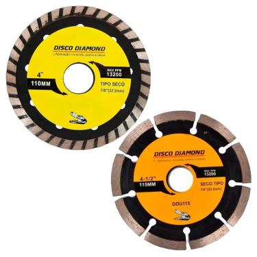 Imagem de Kit 2 Disco Serra Circular 115mm-100mm Concreto Mármore