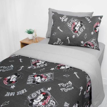 Imagem de Edredom Solteiro Infantil Malha Minnie E Mickey