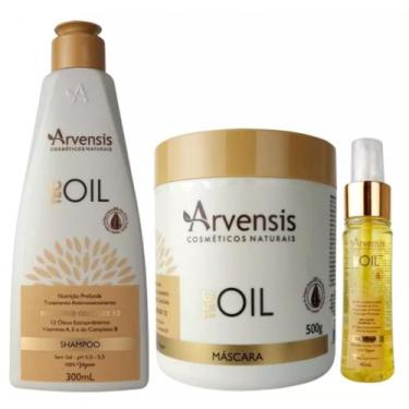 Imagem de Kit Arvensis Tec Oil Shampoo Máscara 500g Finalizador