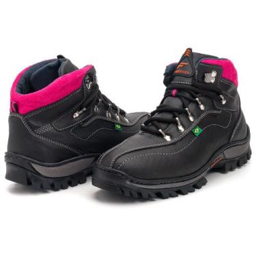 Imagem de Bota Feminina Para Trabalho Cano Baixo Palmilha Em Gel - Coturno Femin