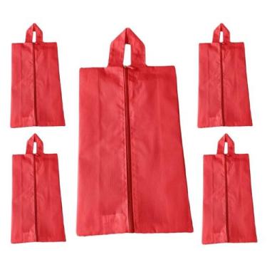 Imagem de 5 Bolsa Porta Sapato Viagem Nécessaire Tenis Calçado Roupa Mochila cor