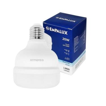 Imagem de 5X Lâmpada Bulbo Led 20W 6500K E27 Bivolt Empalux AL20662