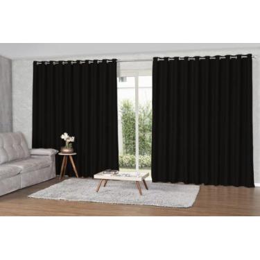 Imagem de Cortina 9 Metros Blackout Tecido Grosso Sala Quarto 9,00x2,70 - Feffo 