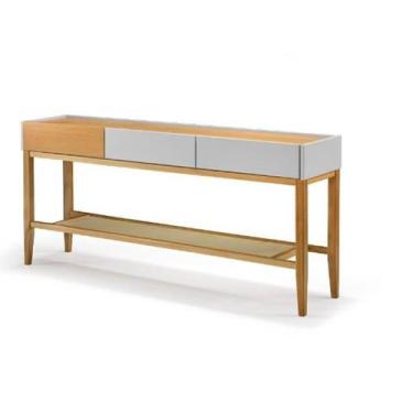 Imagem de Aparador Multiuso AP-01 Madeira e Laca Off With c/ 3 Gavetas - Studio 