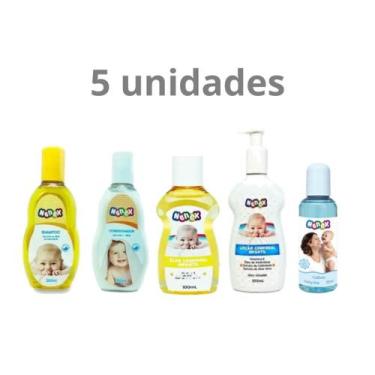 Imagem de Kit Cheirinho de bebê Nenex com 5 itens SHA/COND/OLEO/HID/COLONIA