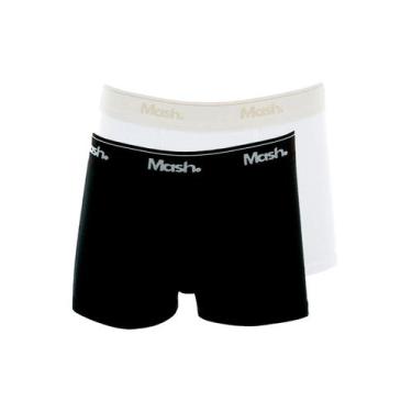 Imagem de Kit com 2 Cuecas Infantil Boxer Mash 190.03, Preto, G