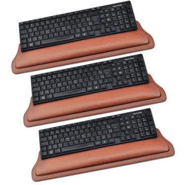 Imagem de Kit de Apoio ergonômico para teclado Savona em Couro CP3006 Galvani, P