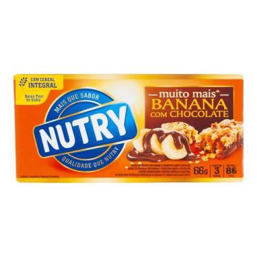 Imagem de Barra de Cereal Banana Com Chocolate Nutry 66g