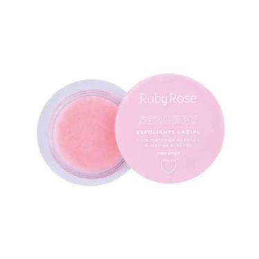 Imagem de Creme Esfoliante Labial Scrubby Morango Ruby Rose