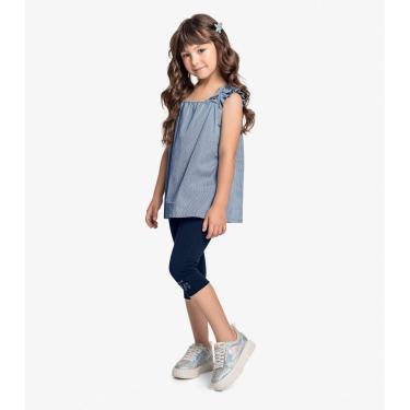 Imagem de Conjunto Blusa De Alça E Legging Carpi Trick Nick Azul-Feminino