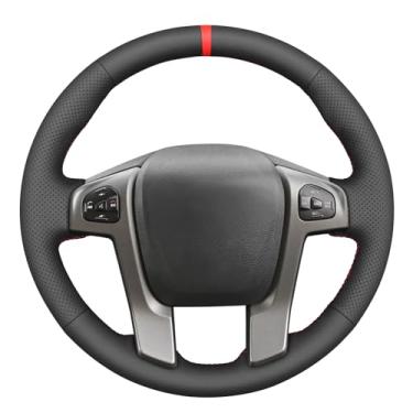 Imagem de MEWANT Capa de volante preta costurada à mão para Ford Ranger 2012-2016 Acessórios de volante para Ford Ranger