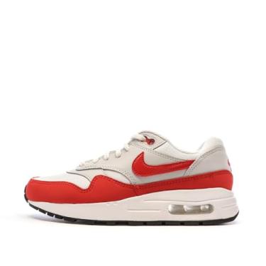 Imagem de Nike Tênis masculino Air Max 1, Cinza neutro/vermelho universitário/branco/preto, 20