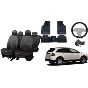 Imagem de Conjunto Automotivo Completo Edge 12-14: Capas, Tapete e Volante - aer