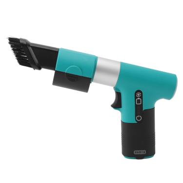 Imagem de Espanador de Ar Elétrico Com Sucção Dupla Finalidade 120000 RPM 3000mAh 3 Engrenagens Ajustáveis ​​Com 2 Bicos Espanador de Ar Sem Fio para Carro de Computador (Verde)