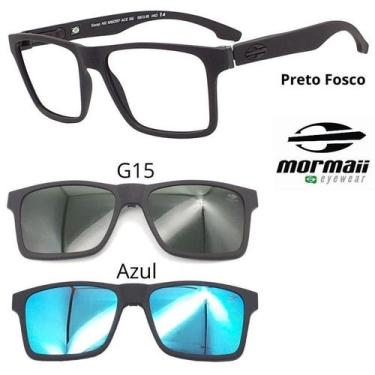 Imagem de Mormaii Swap Ng Armação De Grau Preto 2 Clipon G15 + Azul, Preto fosco