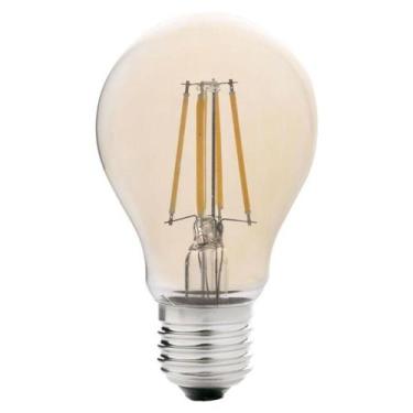 Imagem de Bulbo Filamento Retrô Dimerizável 6W Âmbar E27 127V Luminatti