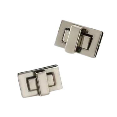 Imagem de Fecho torniquete retangular - pequeno - jescastore, Niquelada