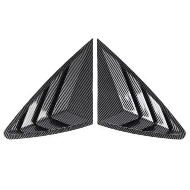 Imagem de Janela Lateral Traseira Louvers Substituição para GLC Coupe C254, Air Vent Colher Sombras Cobrir Persianas Esquerda Direita Janela Traseira Obturador Tampa Guarnição, (Padrão de