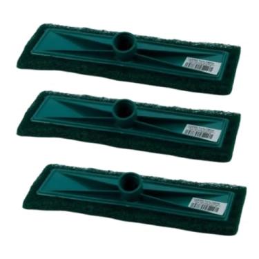 Imagem de kit 3 und Esponja para Rodo 24x9cm Super Pesada Abrasiva - Limpeza Intensiva para Pisos e Azulejos, Compatível com Cabo Padrão (Cabo Não Incluído) - TYDA