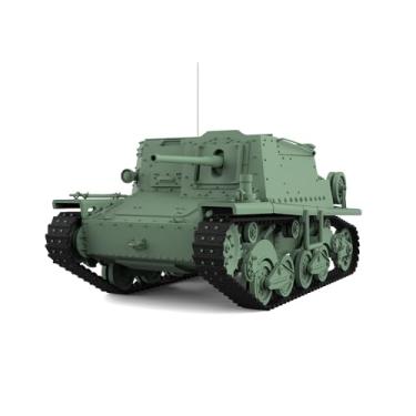 Imagem de SSMODEL 48682 V1.7 1/48 Kit de modelo de resina impressa em 3D IA Fiat-Ansaldo L40 47/32 Pistola autopropelida