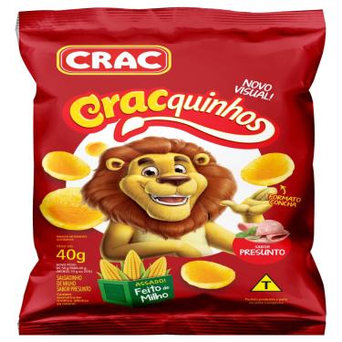 Imagem de Salgadinho de Milho Cracquinhos Presunto 40g - Crac