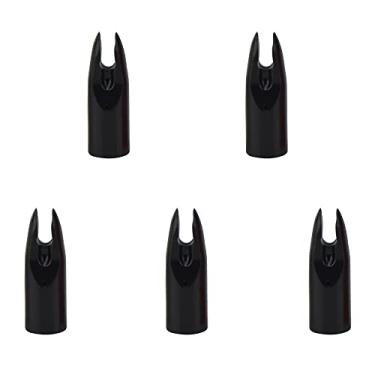 Imagem de ZSHJG Pacote com 50 cola para flecha de tiro com arco no eixo de seta de 7 mm para arco composto recurvo de flechas de caça DIY (preto)