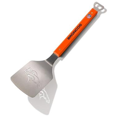 Imagem de YouTheFan NFL Denver Broncos Spirit Series Sportula Espátula de grelha de aço inoxidável, 46 cm x 10 cm