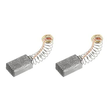 Imagem de PATIKIL Escovas de carbono 0,51 x 0,31 x 0,2 polegadas, topo redondo para motores elétricos, ferramenta elétrica, esmerilhadeira angular, serra de mesa, reparo de peças sobressalentes, pacote com 2