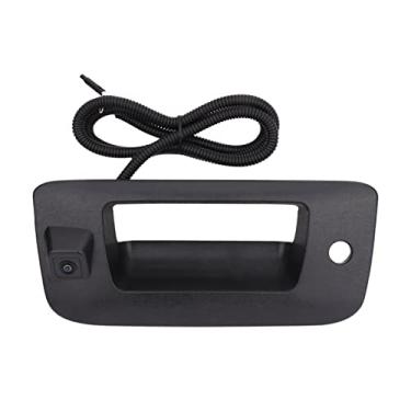 Imagem de Moldura de acabamento da alça da porta traseira de substituição com câmera Silverado de retrovisor reserva - compatível com veículos Chevy e GMC - Silverado 2007, 2008, 2009, 2010, 2011, 2012, 2013 Silverado, Sierra