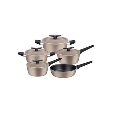 Imagem de Jogo de Panelas 5 Peças Tramontina Spezia Induction em Alumínio com Revestimento Antiaderente Starflon Excellent - Areia