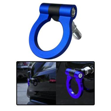 Imagem de Gancho Engate Reboque Esportivo Tow Hook Universal Azul Car - Estilo B