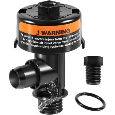 Imagem de KEYOPO Válvula de alívio de pressão de ar manual de alto fluxo 98209800 Substituição de montagem superior para filtro de piscina e spa, filtro de piscina EasyClean Warrior FNS/FNS Plus Predator
