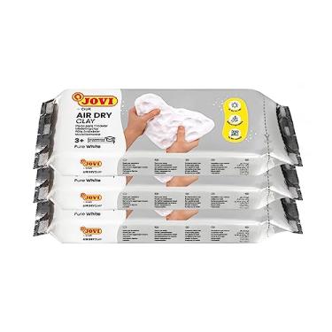 Imagem de Jovi - Air Dry Modeling Clay Kit, Set of 3 Units, 1.1lb Each, No Oven Needed, White Color, Perfect for Arts and Crafts Projects (P85/3)