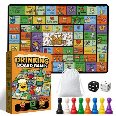 Imagem de OmaFena Chug IT! Party Games Drinking Board Games for Adult Rubber Mat Bachelorette Party Games Drinking Adult Games Funny Party Interactive.Age 21+, 2-8 Players
