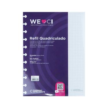 Imagem de Refil Caderno Inteligente Grande 90g 50 Fls - Quadriculado