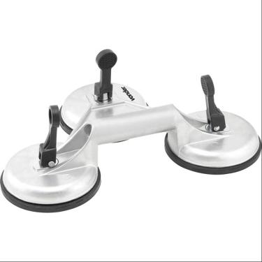 Imagem de Ventosa Locomoção de Vidro Tripla Aluminio 75k Vonder