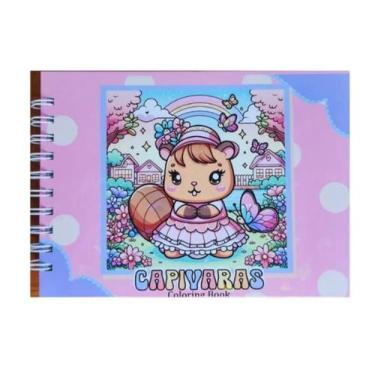 Imagem de Livro De Colorir Capivara Bobbie Goods 50 Folhas Capa Dura180G - Magic