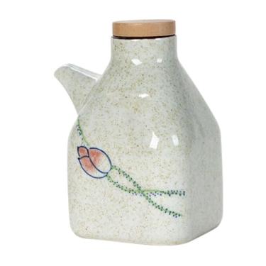 Imagem de MotiveTech Garrafa Grande de óleo de Cozinha, Dispensador de Molho Shoyu, Garrafa de Cerâmica Estilo Japonês, Fácil de Limpar E Recarregar, vinagre maduro, Tamanho real