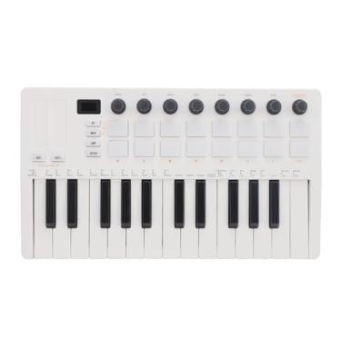 Imagem de Drfeify Controlador de Teclado MIDI de 25 Key Portátil para Compositores, Com Função de Acordes Inteligentes, para Sessões de Prática