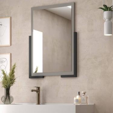 Imagem de Espelheira para Banheiro 46cm X 61cm Opera Cimento