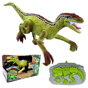 Imagem de Dinossauro Velociraptor Robô Infantil De Controle Remoto Brinquedo Com