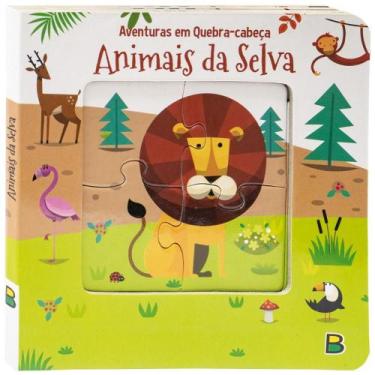 Imagem de Livro - Aventuras em Quebra-cabeça: Animais da Selva