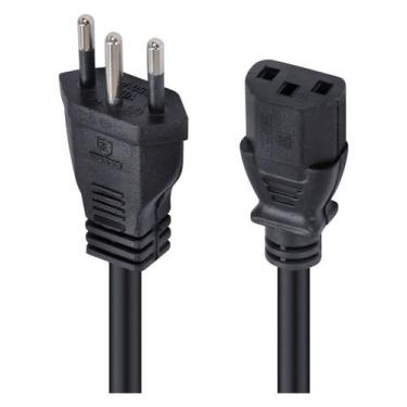 Imagem de Cabo De Força Tripolar Para Fonte 3x0,75 Mm 250v - 2 Mts (10 Un) - PC 