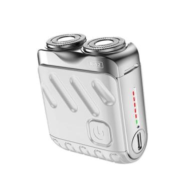 Imagem de ChuYiElegance Aparador de Barba Mini Portátil à Prova D'água para Uso em Escritório E Acampamento, Branco