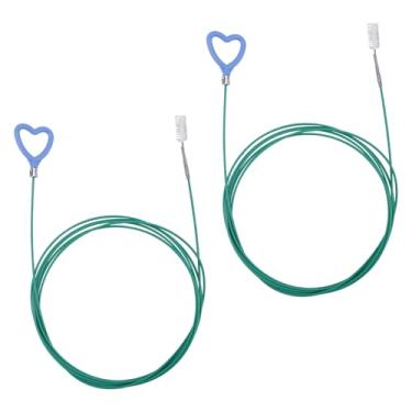 Imagem de 2un Ferramenta Limpeza Teto Solar Carro, 300 cm Limpador Cachimbo de Comprimento, Design de Alça em Formato Coração Adequado para Limpador Porta Malas Teto Solar Carro